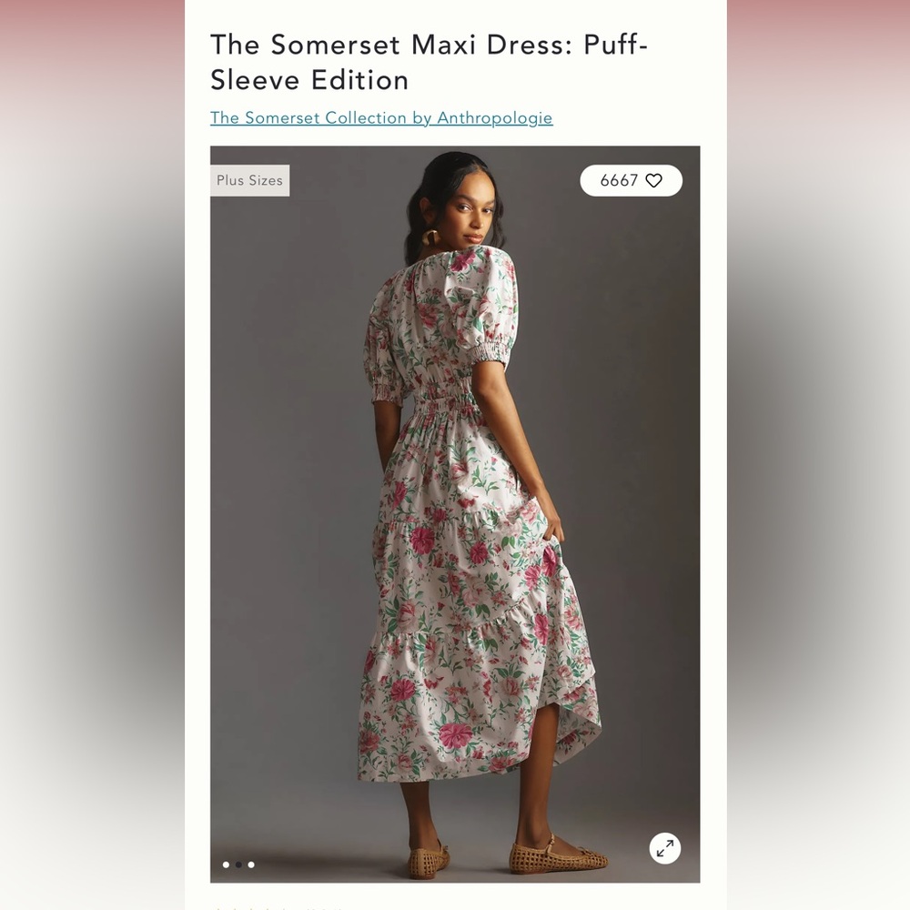 Brand New Tags On: Anthropologie The Somerset Maxi Dress: Puff-Sleeve Edition